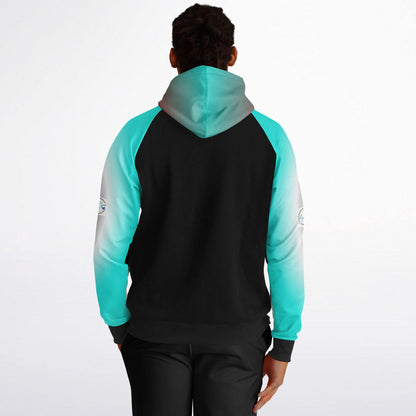 Blue Smoke Chill XTRA WARM Raglan Hoodie Solid