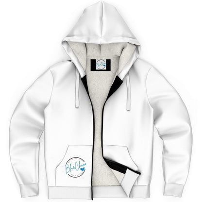 Snowy White Microfleece Coat 