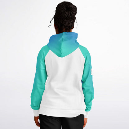 Teal Fade XTRA WARM Raglan Hoodie Solid