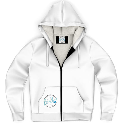 Snowy White Microfleece Coat 