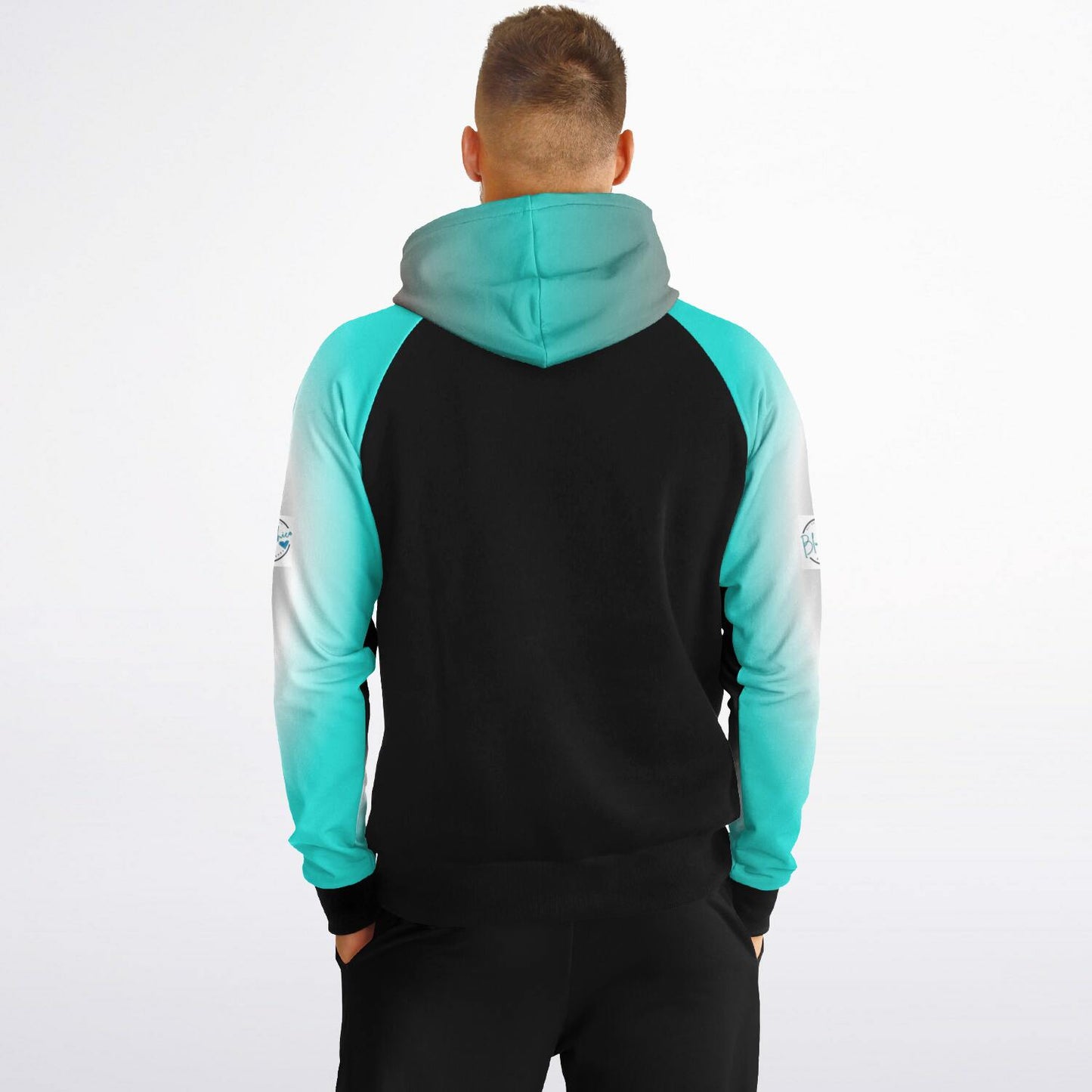 Blue Smoke Chill XTRA WARM Raglan Hoodie Solid