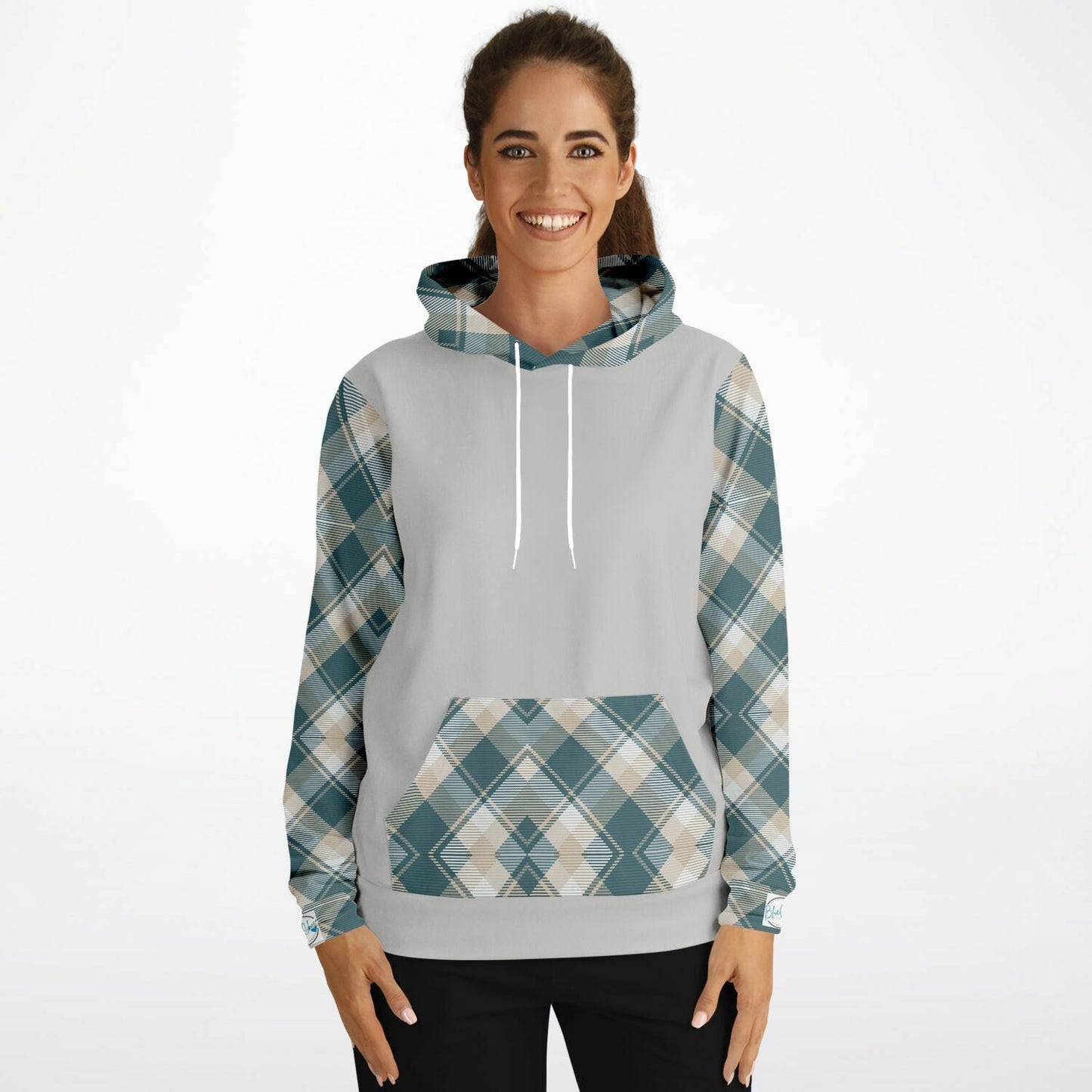 Gray Check Flanner XTRA WARM Athletic Hoodie