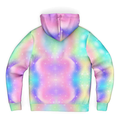 Rainbow Fizzles  MIcroFleece Zip Up Youth Coat (Husky Fit) 