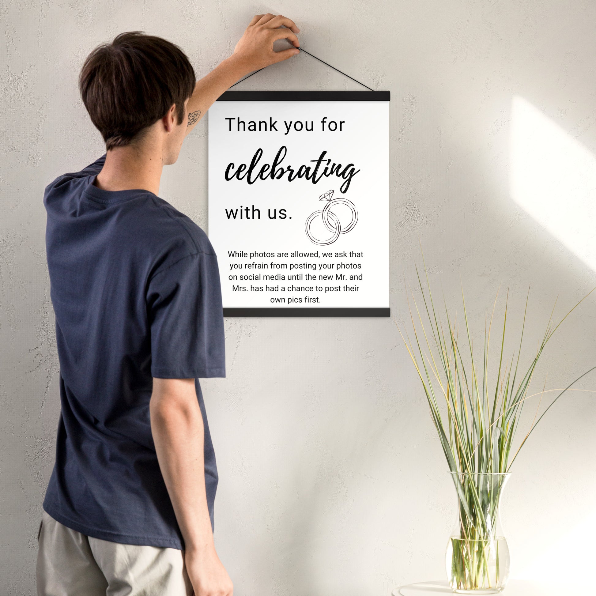 Privacy Respect Wedding Hangers 