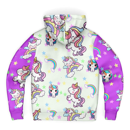 Unicorn Craze MIcroFleece Zip Up Youth Coat (Husky Fit) 