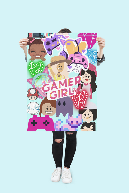 GAMER GIRL 16x24 Poster 