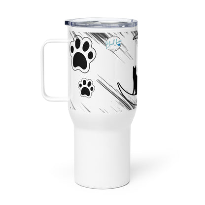 Over the Moon for Cats Travel Mug 