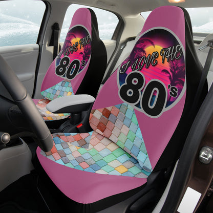 I Love The 80's Automobile Seat Covers 