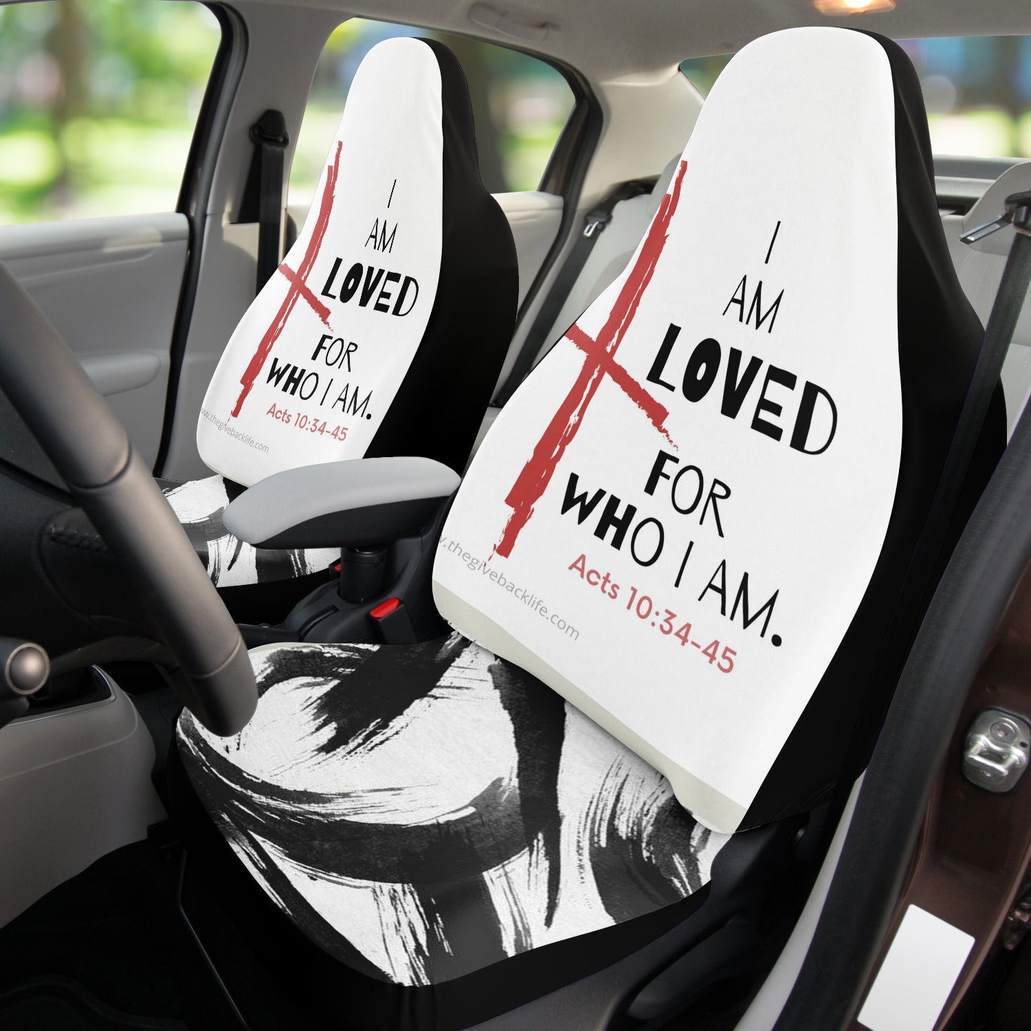 I am Loved For Who I Am Automobile Seat Cover 