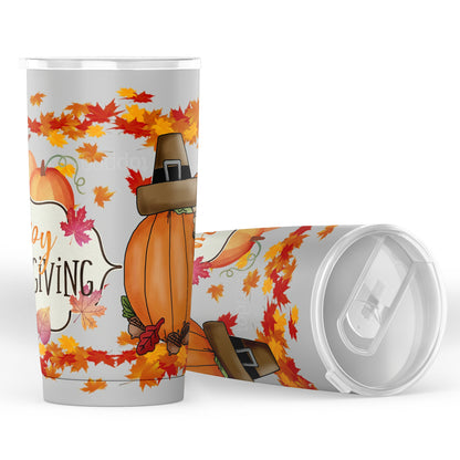 Fall Fun: Happy Thanksgiving Tumbler 