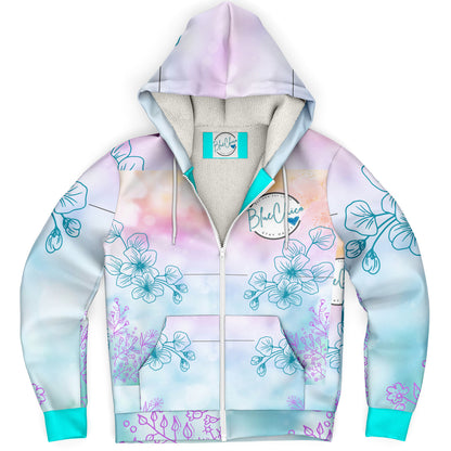 Winter Floral Premium MicroFleece Coat 