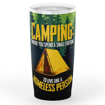 Fall Fun: Camping Tumbler 