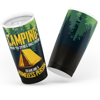 Fall Fun: Camping Tumbler 