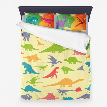 Dino Pals Duvet Cover and Pillowcase Set- 