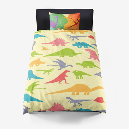 Dino Pals Duvet Cover and Pillowcase Set- 