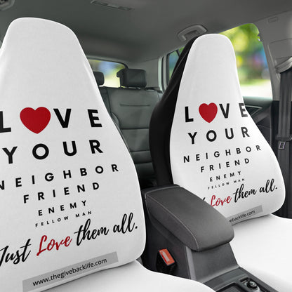 Love Thy Neighbor Automobile Seat Cover 