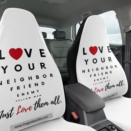 Love Thy Neighbor Automobile Seat Cover 