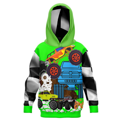 Monster Truck Battle Premium Kid's Hoodie 