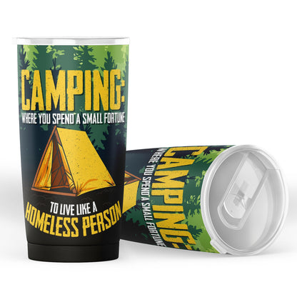 Fall Fun: Camping Tumbler 