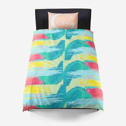 Ocean Vibes Duvet Cover and Pillowcase Set- 21% off Black Friday 