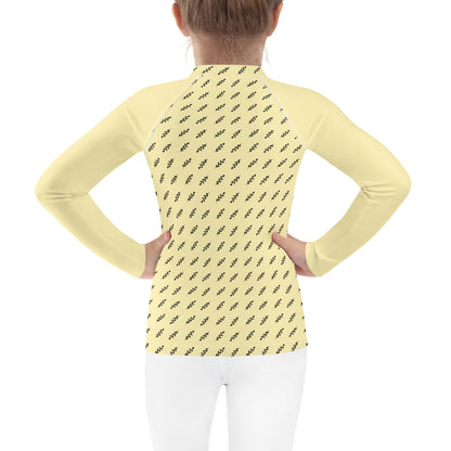 Yellow Diamonds Kids Rash Guard by Baked Fresca 