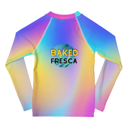 Neon Lights Kids Rash Guard by Baked Fresca 