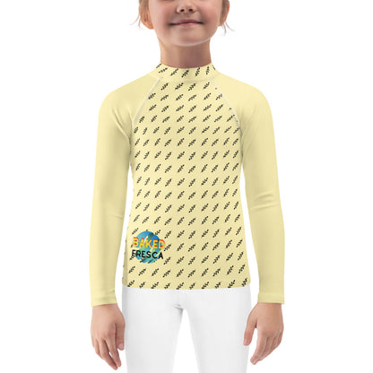 Yellow Diamonds Kids Rash Guard by Baked Fresca 