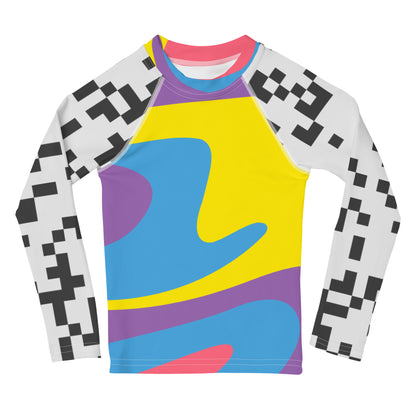 Puzzle Piece Kids Rash Guard by Baked Fresca 