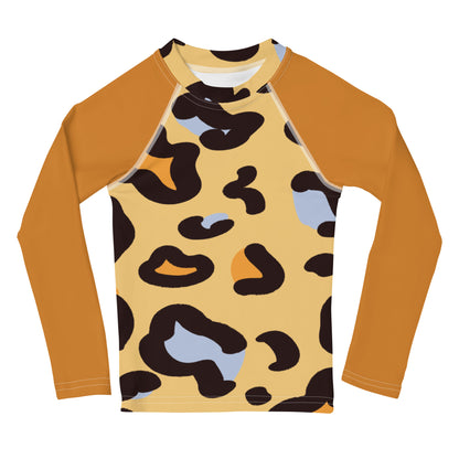 Leopard Bliss Kids Rash Guard by Baked Fresca 