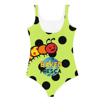 Snacky Caterpillar Kids Swimsuit by Baked Fresca 