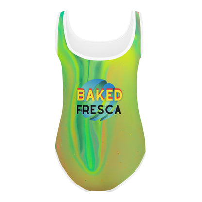 Paint Spill Kids Swimsuit 