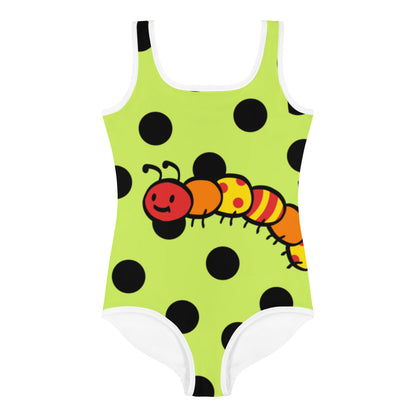 Snacky Caterpillar Kids Swimsuit by Baked Fresca 