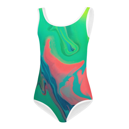 Paint Spill Kids Swimsuit 