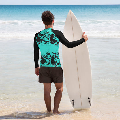 Aqua Crush Men's Rash Guard by Baked Fresca 