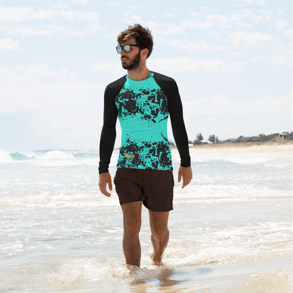 Aqua Crush Men's Rash Guard by Baked Fresca 