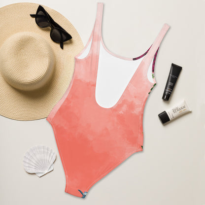 Coral Crush One-Piece Swimsuit by Baked Fresca 