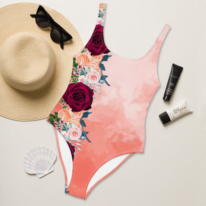 Coral Crush One-Piece Swimsuit by Baked Fresca 