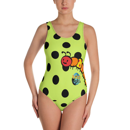 Snacky Caterpillar One-Piece Swimsuit by Baked Fresca 