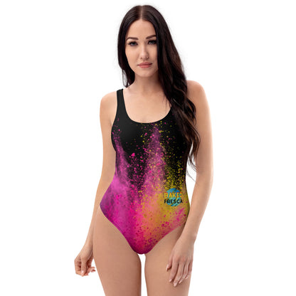 Neon Vibes One-Piece Swimsuit by Baked Fresca 