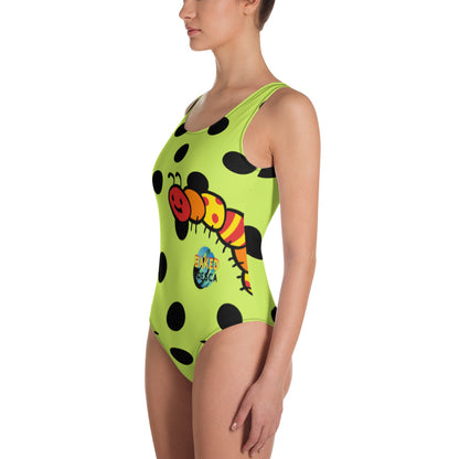 Snacky Caterpillar One-Piece Swimsuit by Baked Fresca 