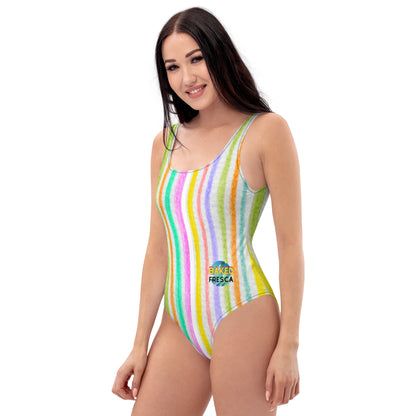 70's Crayon One-Piece Swimsuit by Baked Fresca 