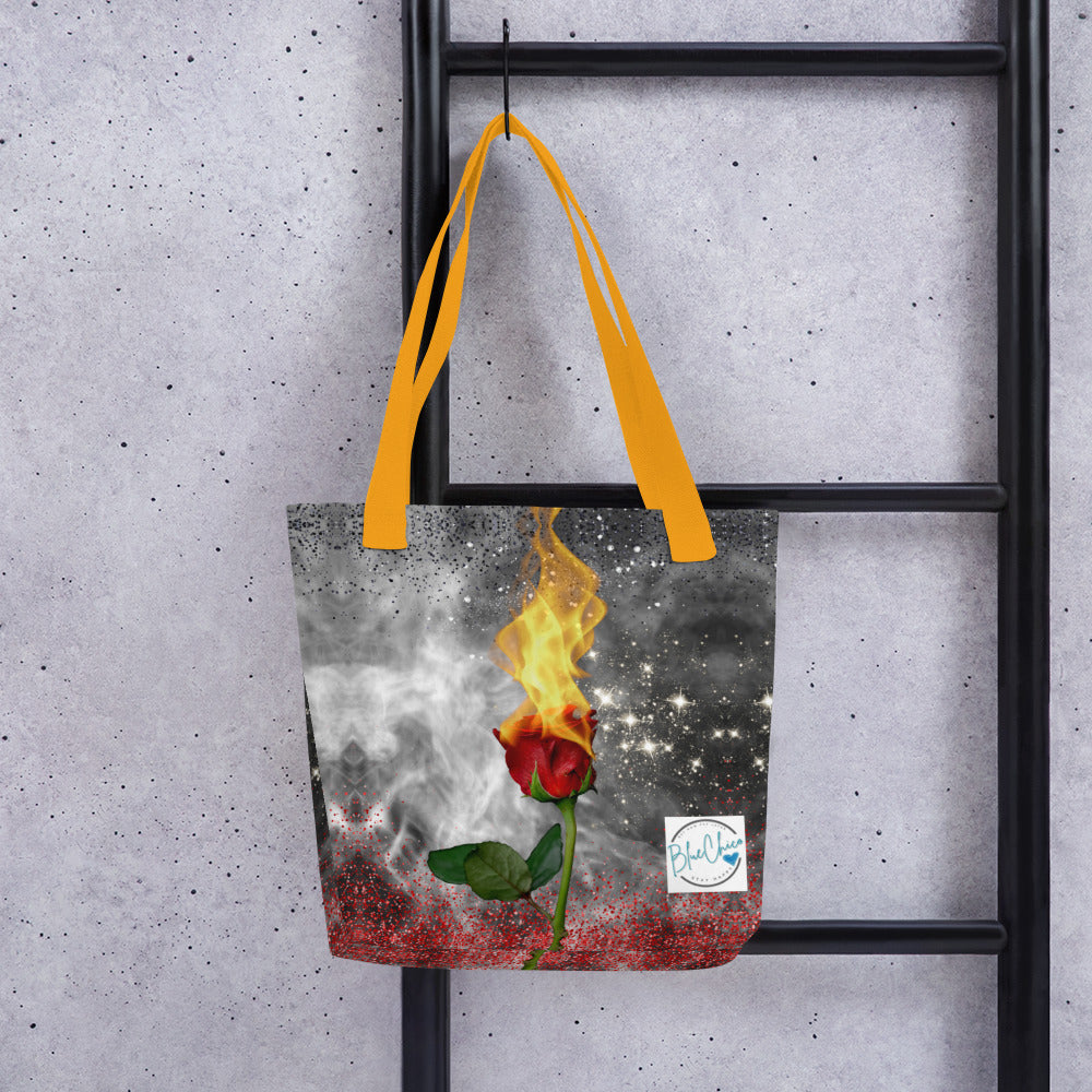 Fiery Rose Medium Sized Fashion Bag 