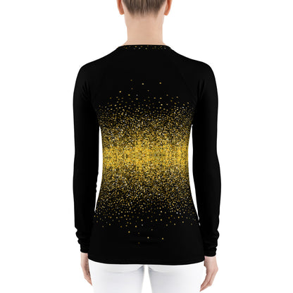 Glitter is Gold Women's Rash Guard by Baked Fresca 