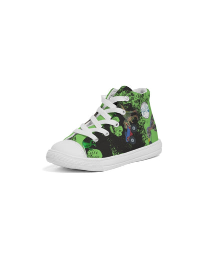 Monster Trck Dino Battle High Top Sneakers for Kids Kids Hightop Canvas Shoe 