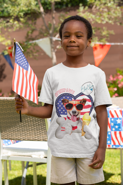 Blue Chico Kids Paws Freedom Tee 